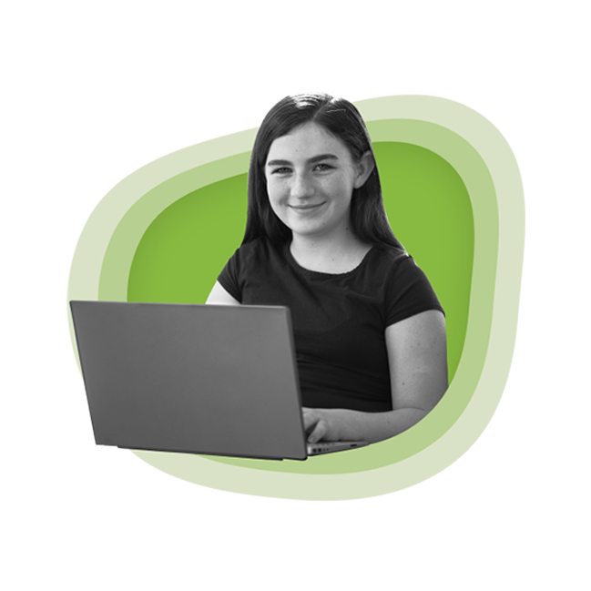 Student with Laptop