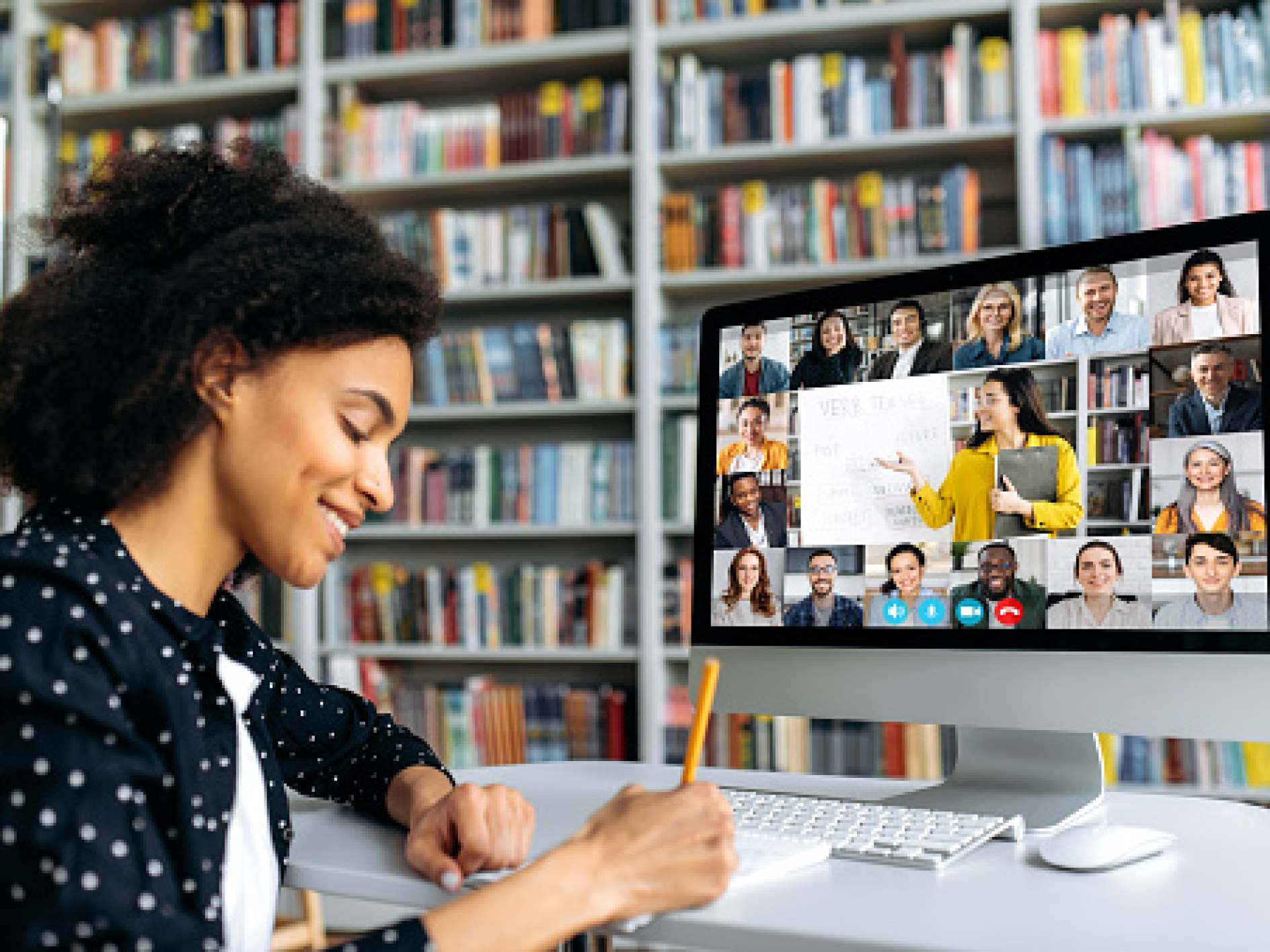 Faculty working virtually