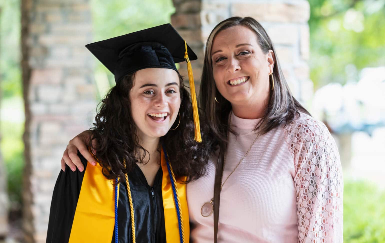 Student graduating from high school