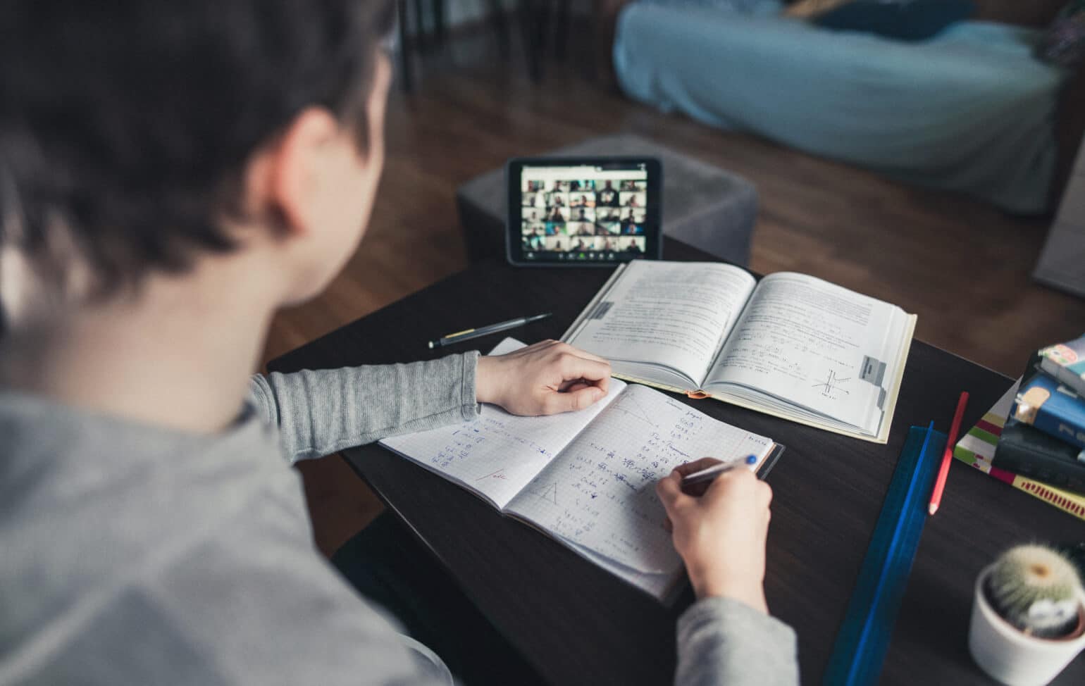Student learning online