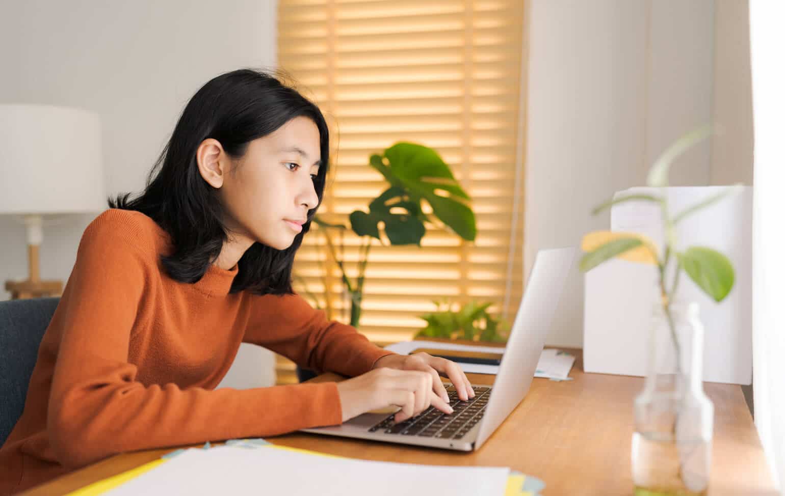 Student learning online