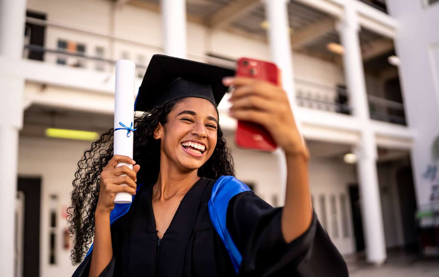 Student graduating