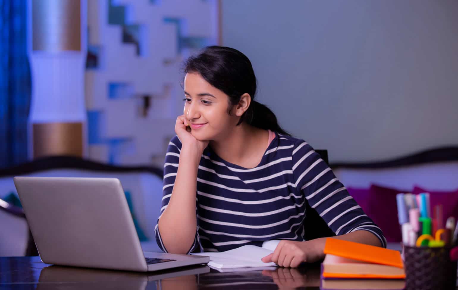 Student learning online